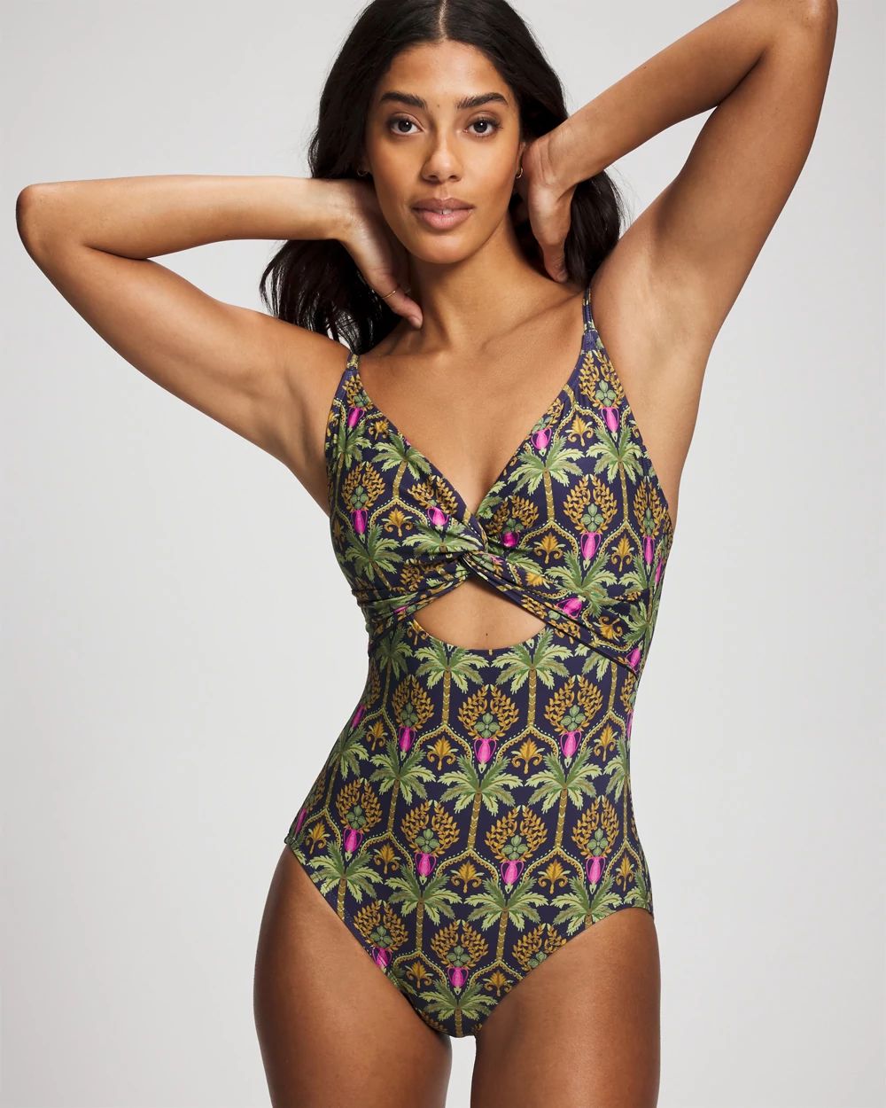 Twist-Front Keyhole One Piece | Soma